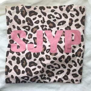 SJYP leopard tote